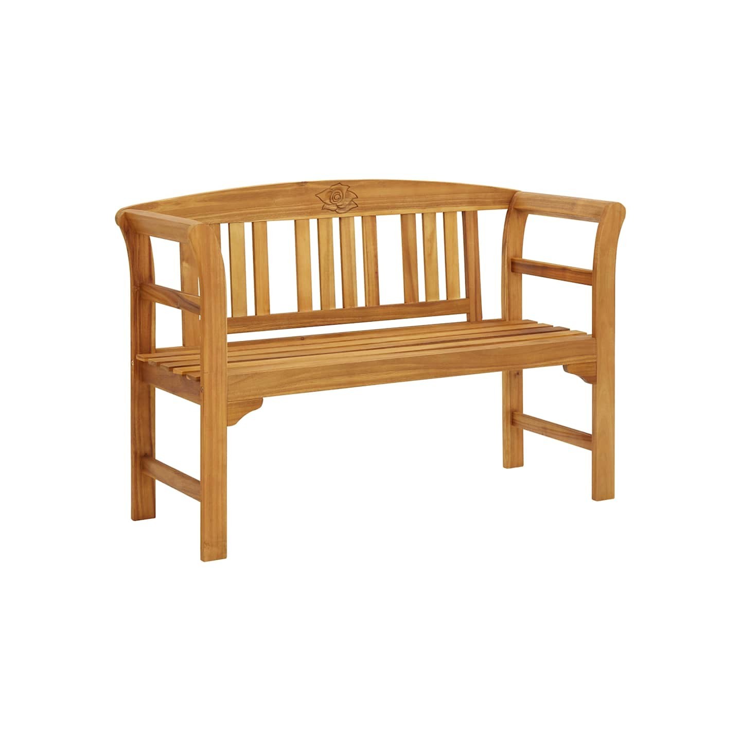 Banc de jardin 114 cm bois d'acacia solide