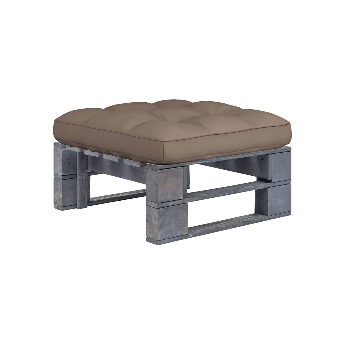 Pouf palette de jardin Bois de pin imprégné de gris