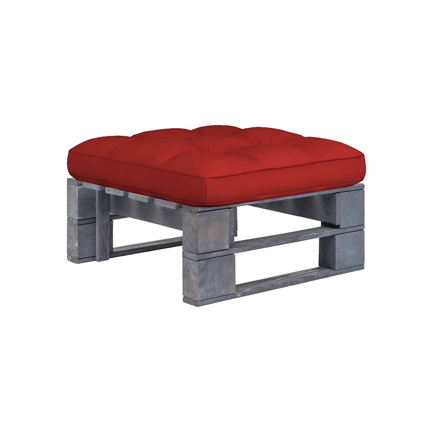 Pouf palette de jardin Bois de pin imprégné de gris
