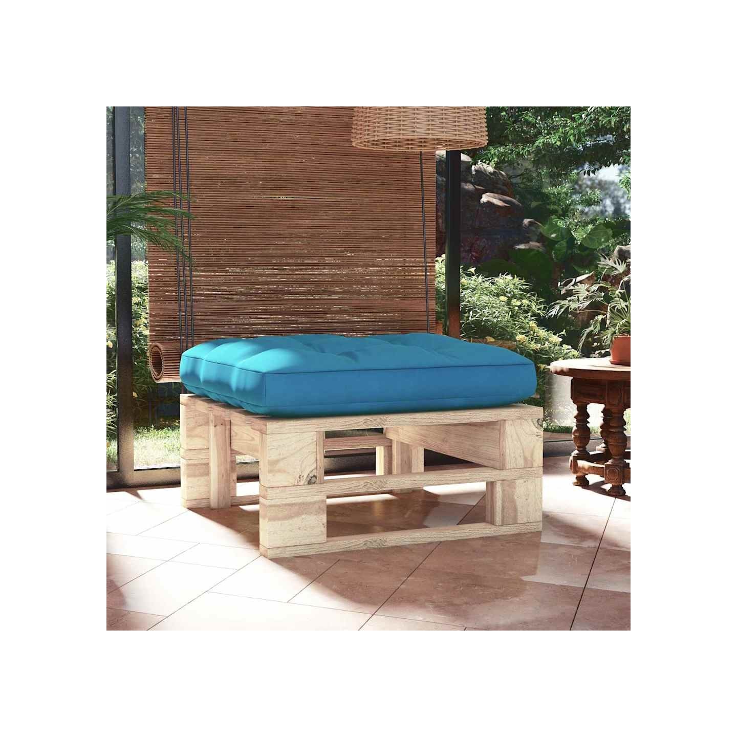 Pouf palette de jardin bois de pin imprégné