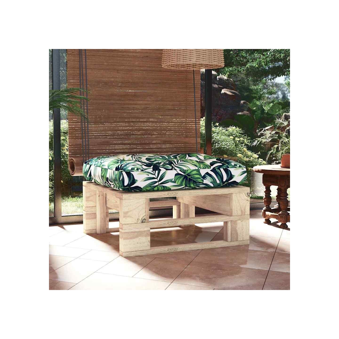 Pouf palette de jardin bois de pin imprégné