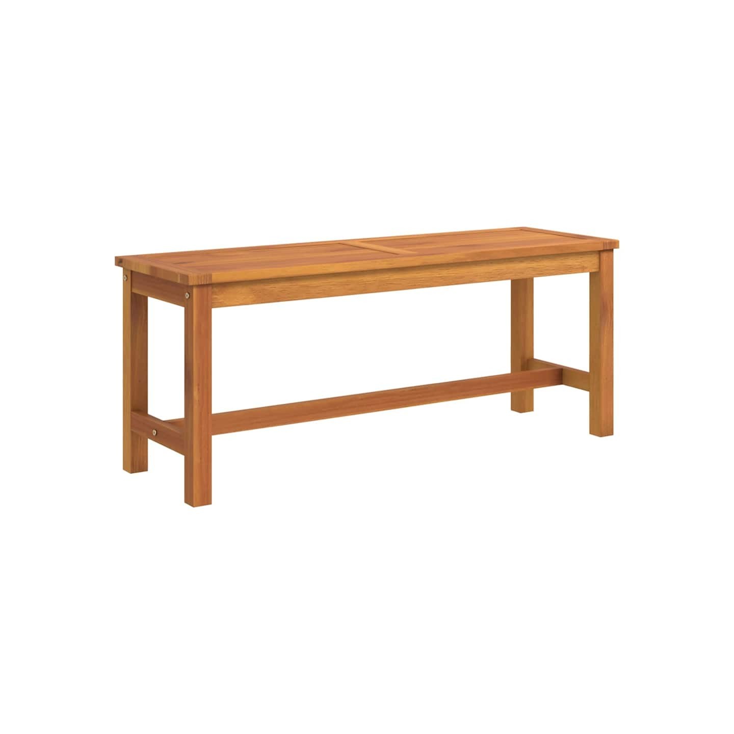 Banc de jardin 110x35x45 cm bois massif d'acacia