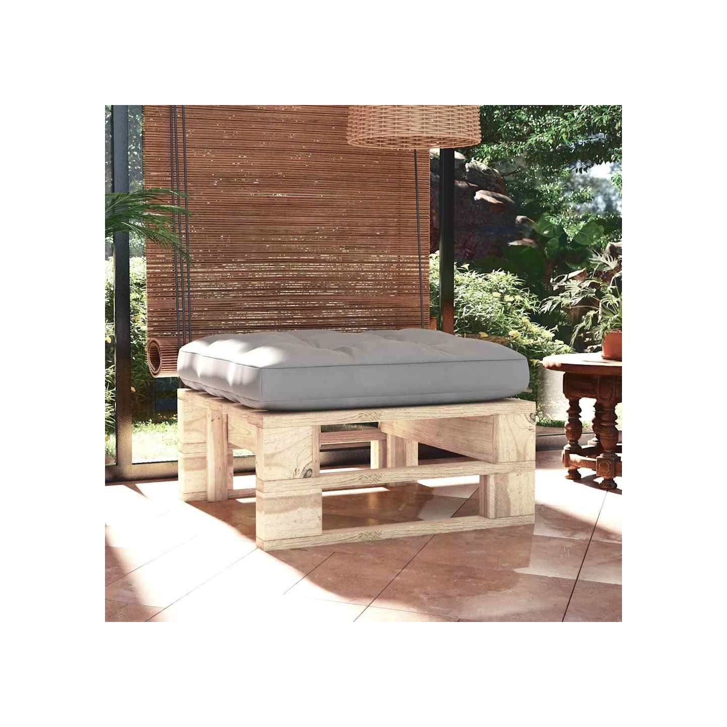 Pouf palette de jardin bois de pin imprégné