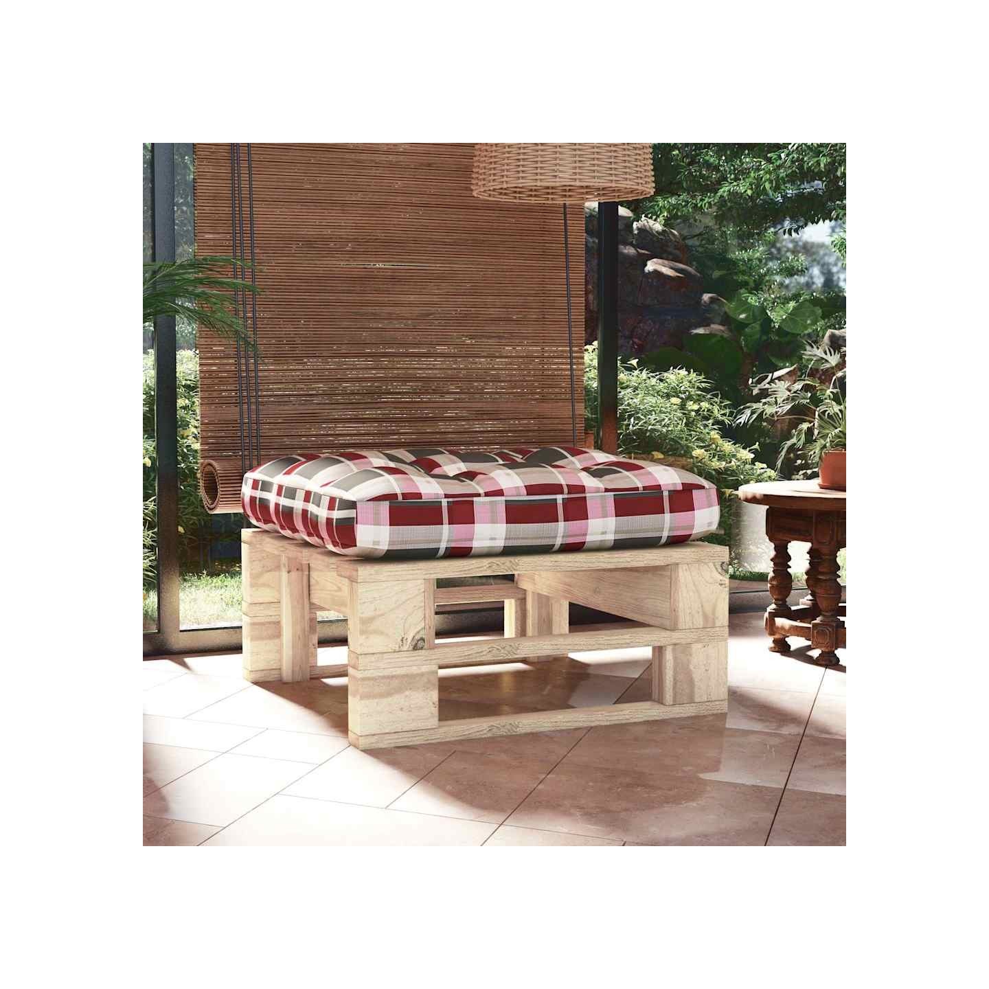 Pouf palette de jardin bois de pin imprégné