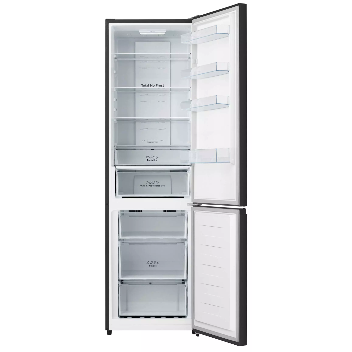 Réfrigérateur combiné Hisense FCN331AFD 336 L inox noir | Nimestore