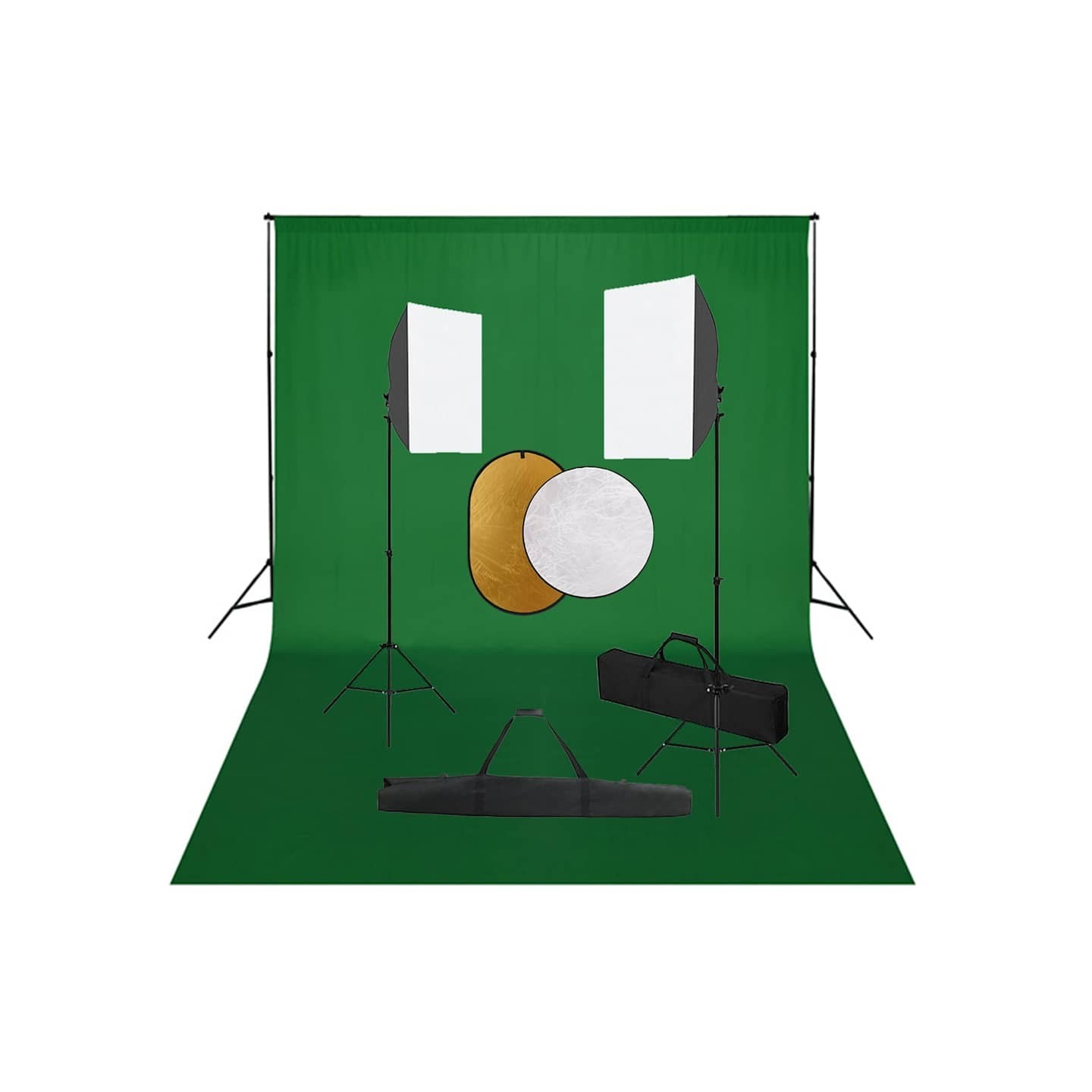 Kit de studio photo boîtes à lumière toile de fond réflecteur