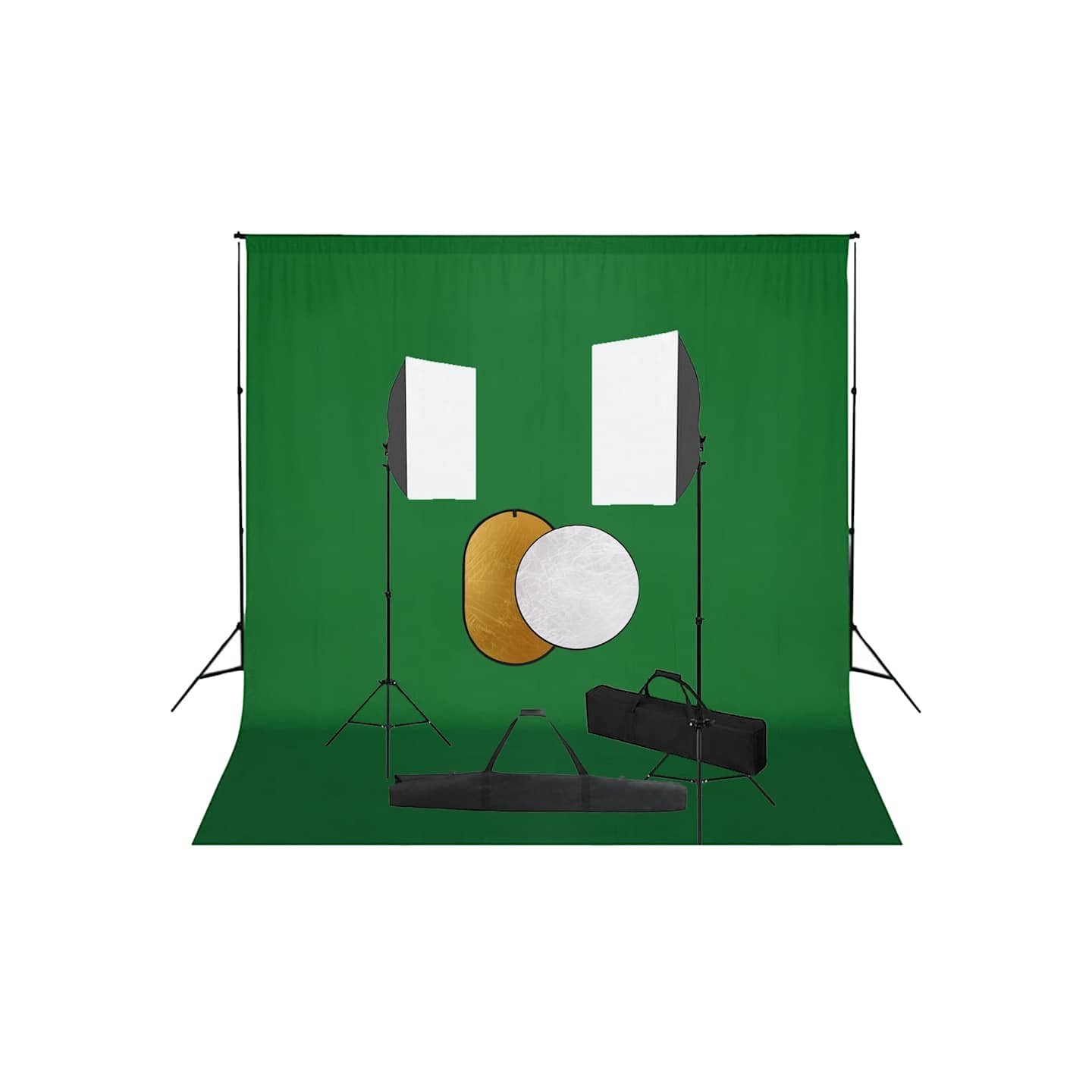 Kit de studio photo boîtes à lumière toile de fond réflecteur