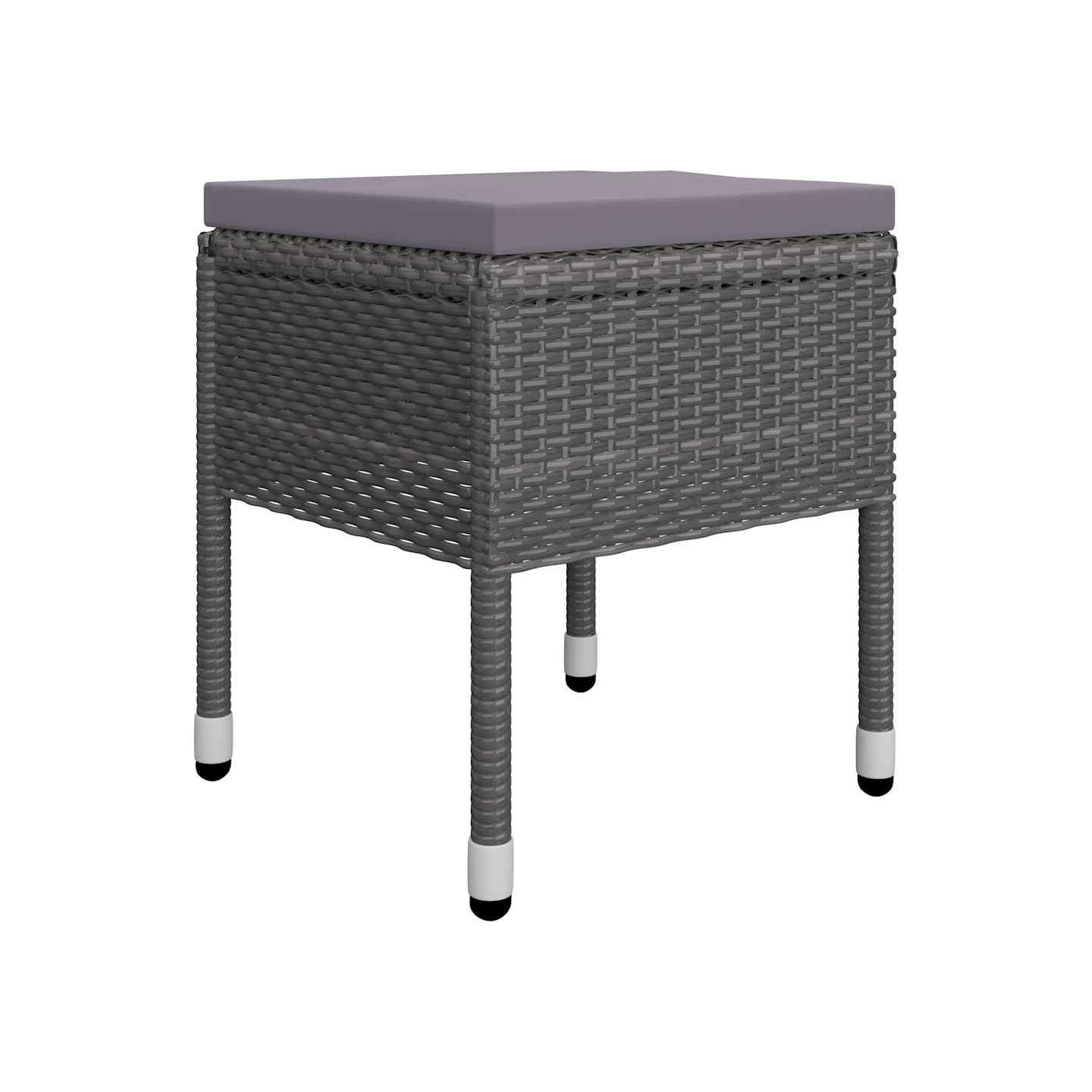 Ensemble à manger de jardin 5 pcs Gris