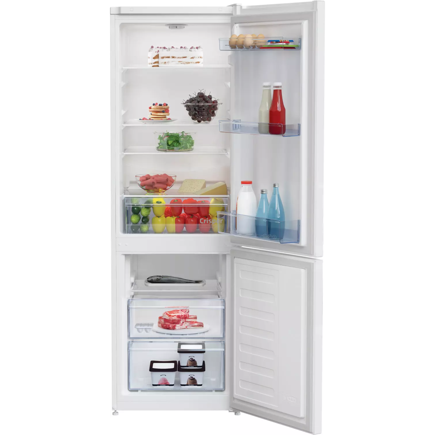Réfrigérateur combiné Beko RCSA270K40WN 262 L blanc | Nimestore