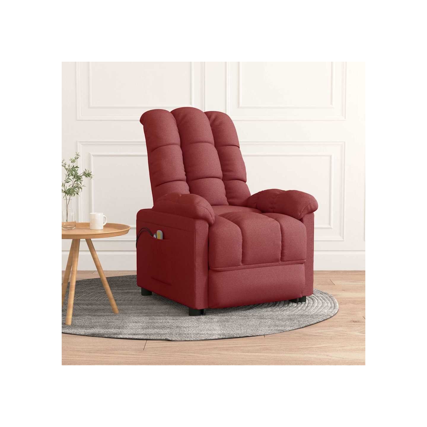 Fauteuil électrique de massage Bordeaux Tissu