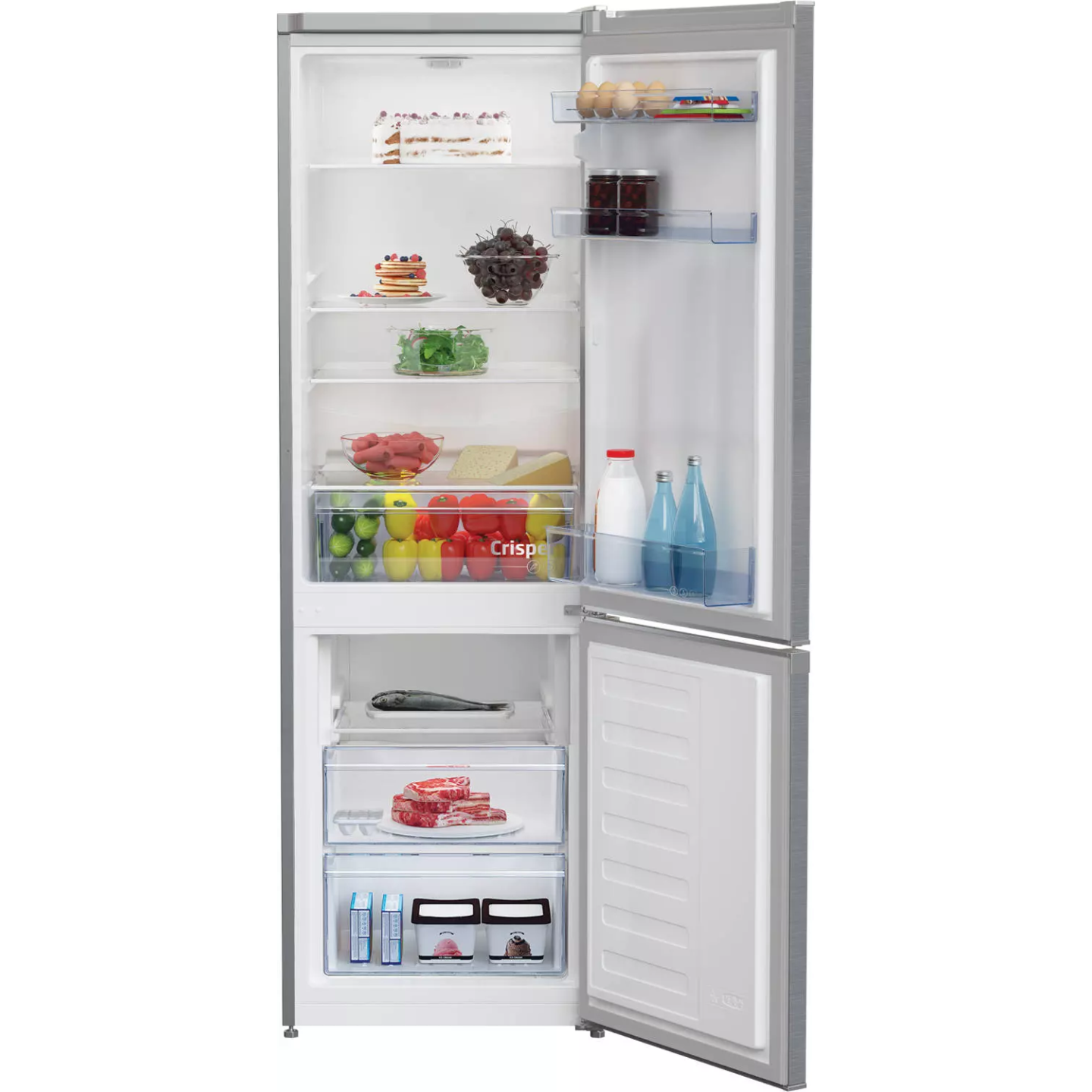 Réfrigérateur combiné Beko RCSA270K40SN 262 L gris acier | Nimestore