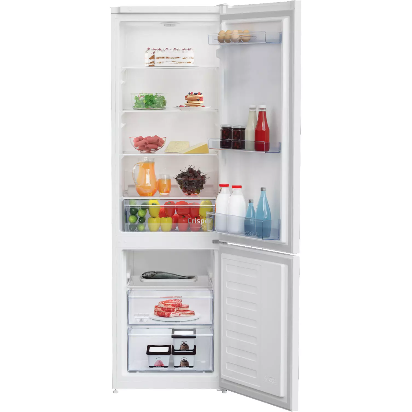 Réfrigérateur combiné Beko RCSA300K40WN 291 L blanc | Nimestore