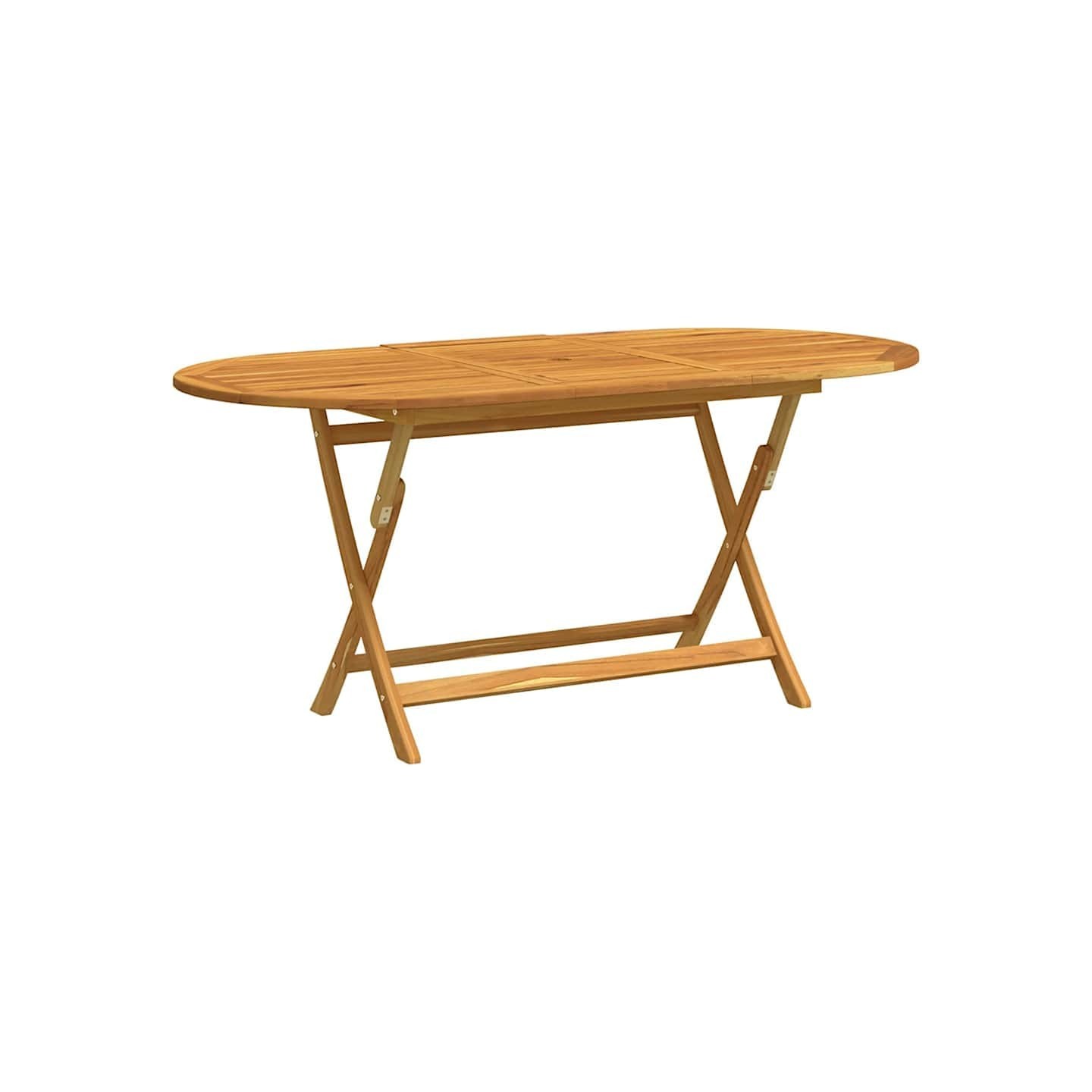 Table pliable de jardin 160x85x75 cm Bois d'eucalyptus massif