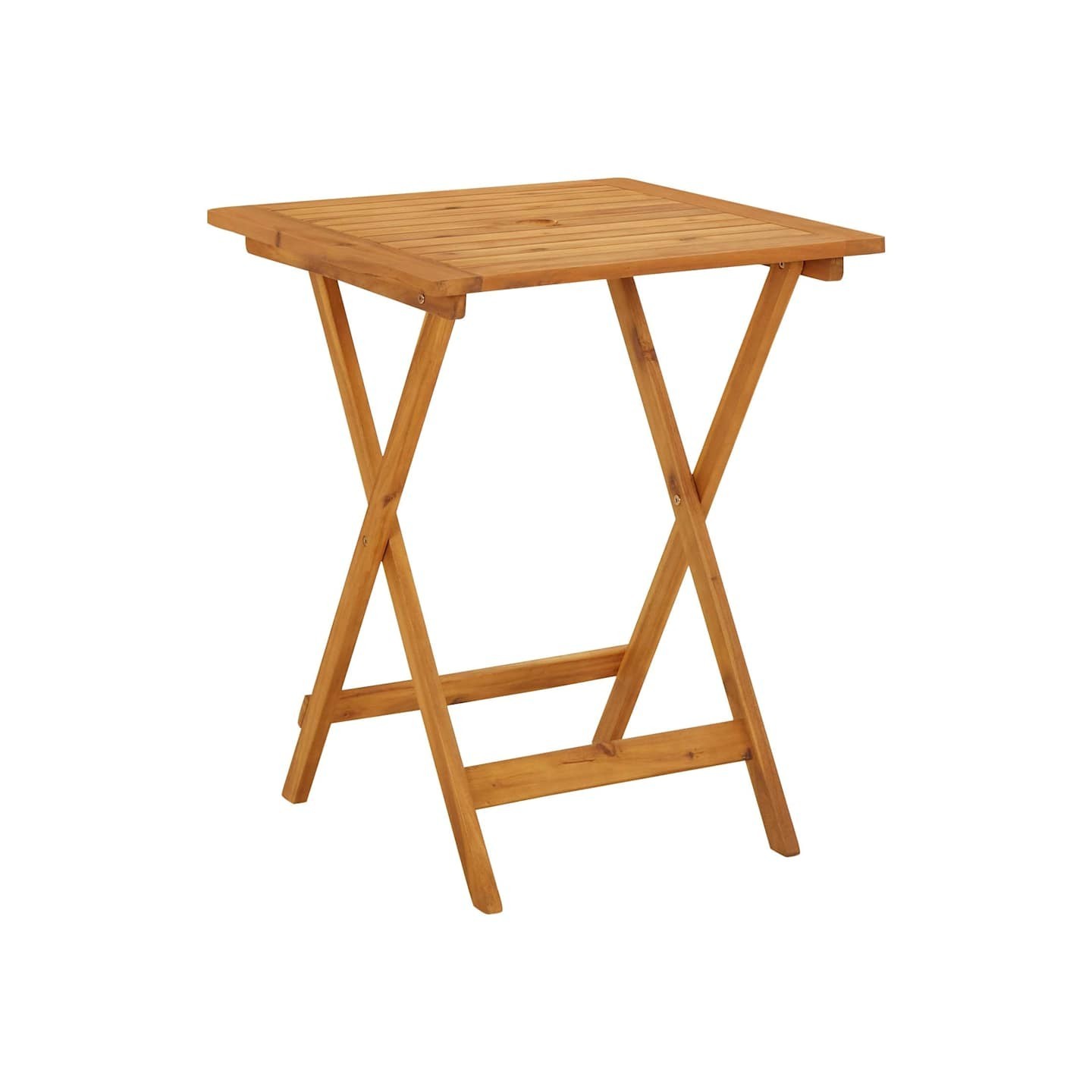 Table pliable de jardin 60x60x75 cm Bois d'acacia solide