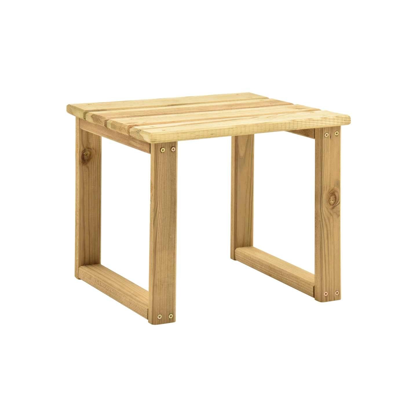 Table de transat 30x30x26 cm Bois de pin imprégné