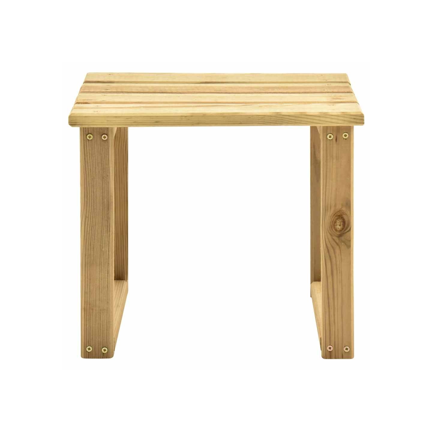 Table de transat 30x30x26 cm Bois de pin imprégné