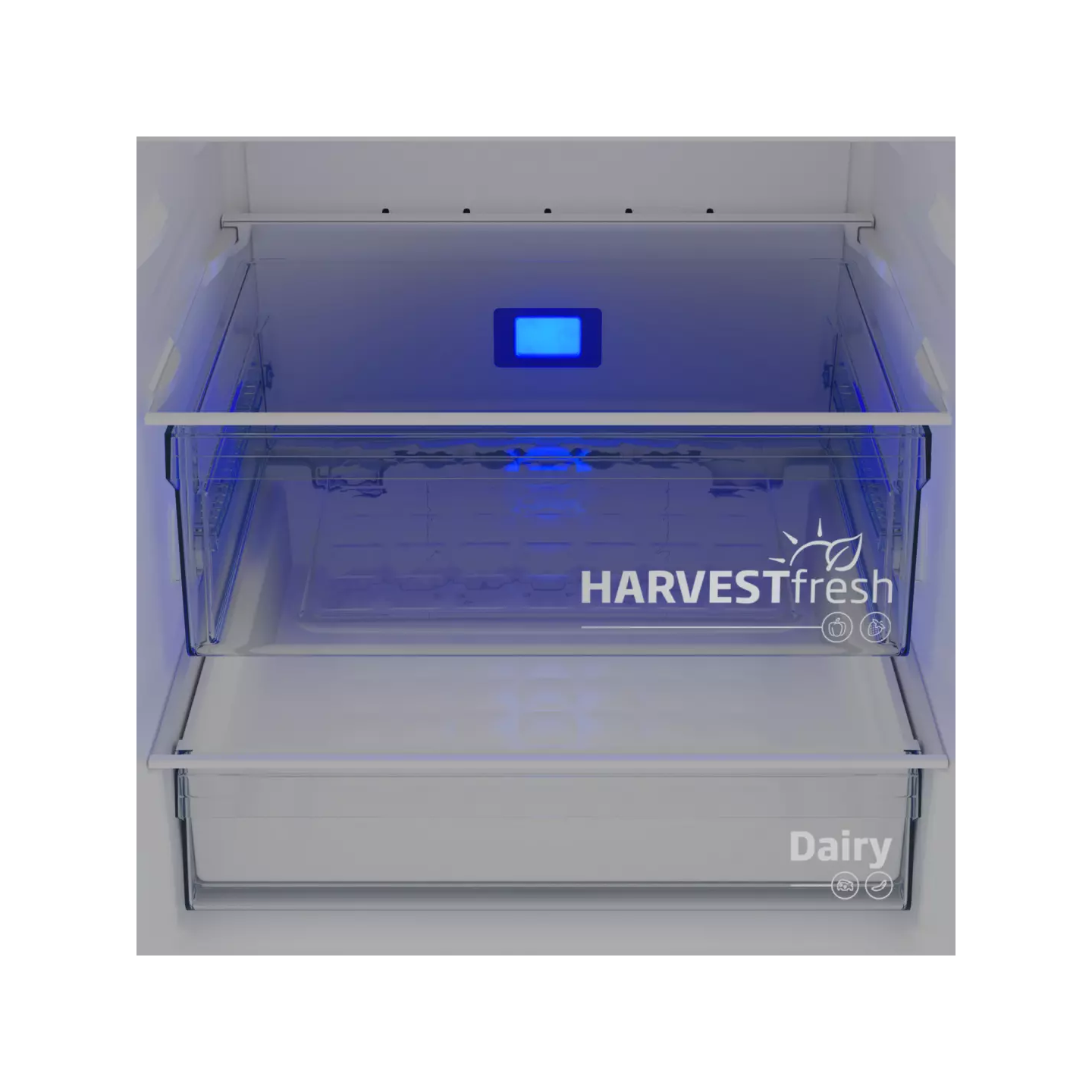 Frigo combiné Beko B3RCNE564HDG 490 L HarvestFresh gris | Nimestore