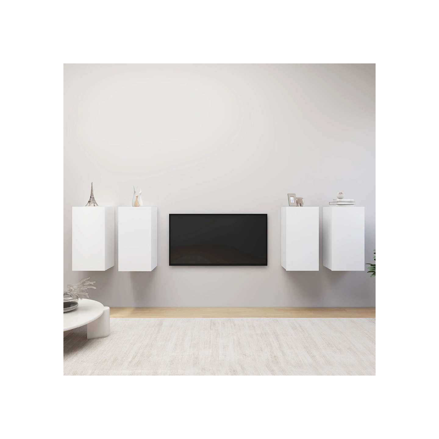 Meubles TV 4 pcs Blanc 30,5x30x60 cm Bois d'ingénierie
