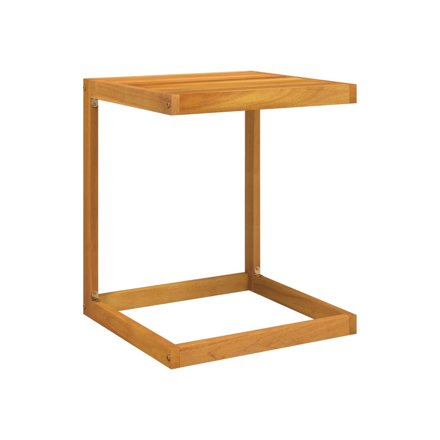 Table en forme de C 42x40x50 cm bois massif d'acacia