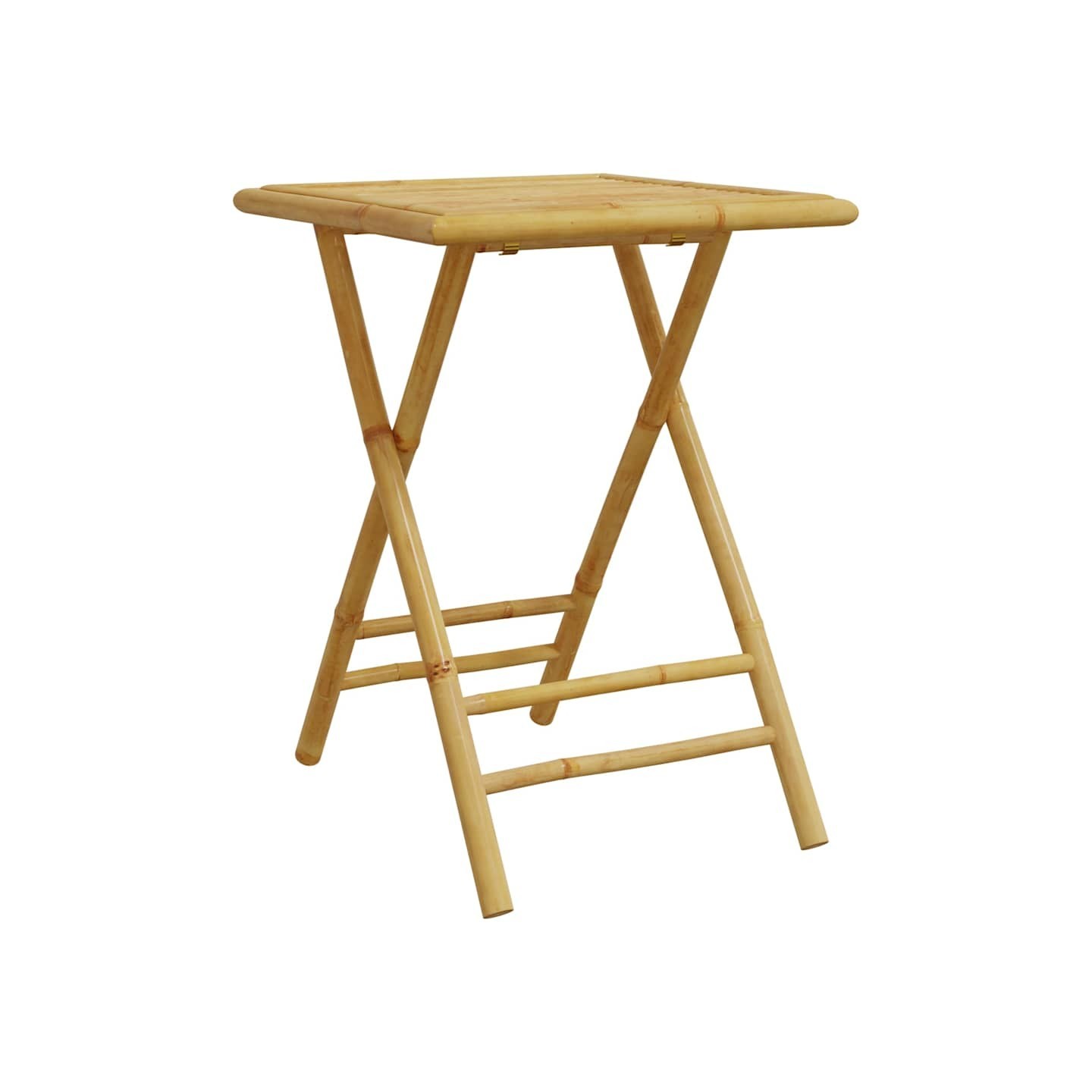 Table de jardin pliable 55x55x75 cm bambou