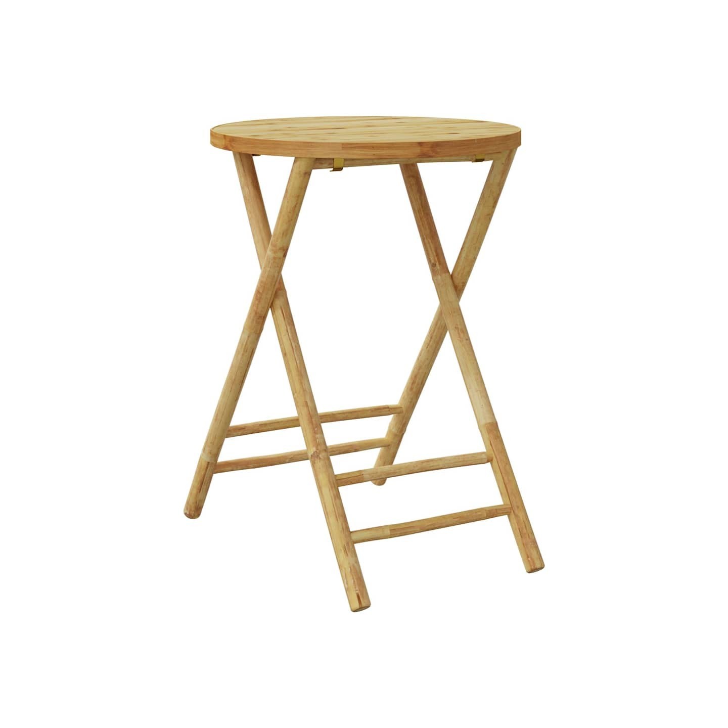 Table de jardin pliable Ø55x75 cm bambou