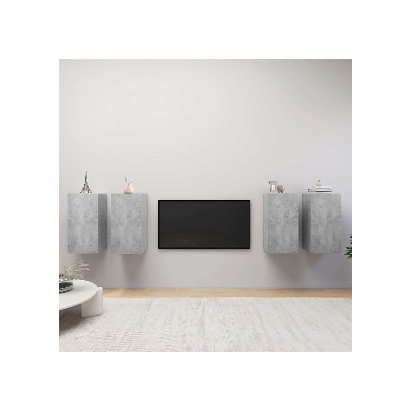 Meubles TV 4 pcs Gris béton 30,5x30x60 cm Bois d'ingénierie