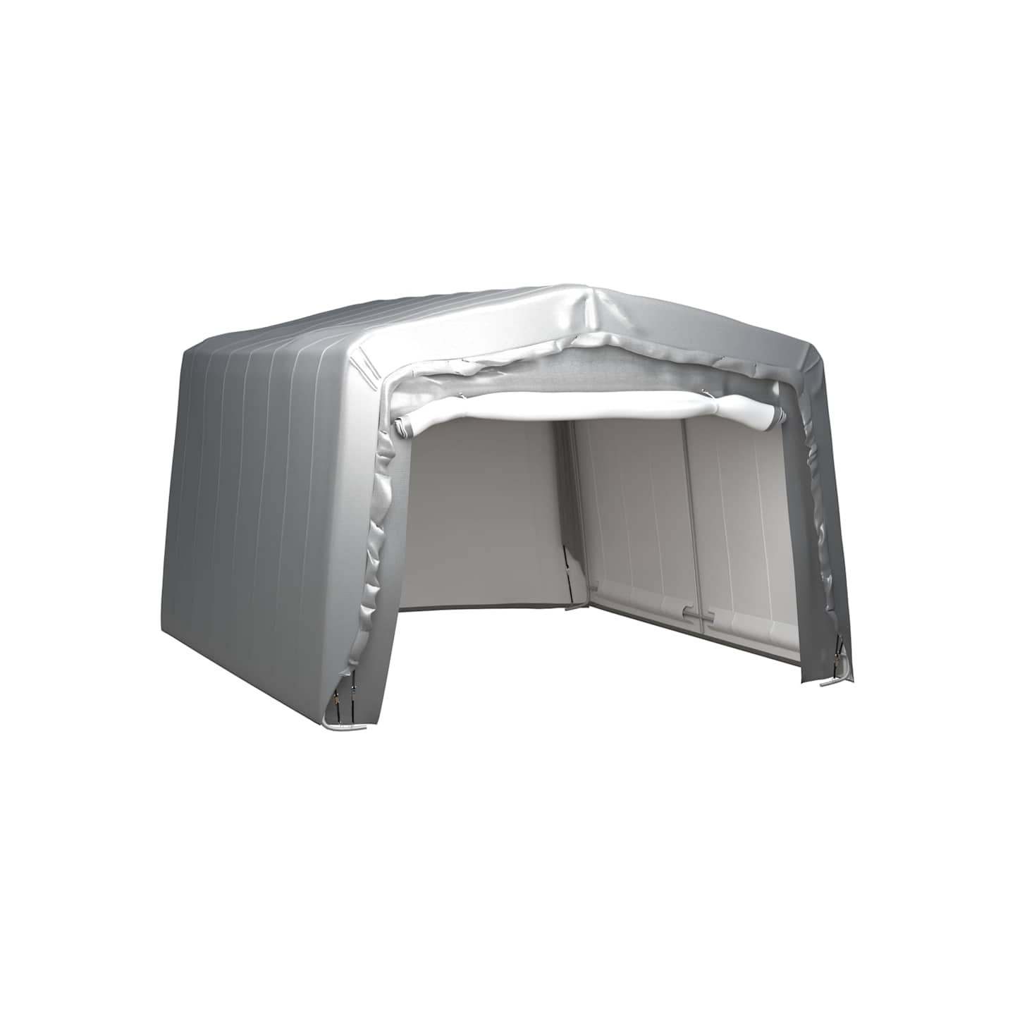 Tente de rangement 370x370 cm Acier Gris