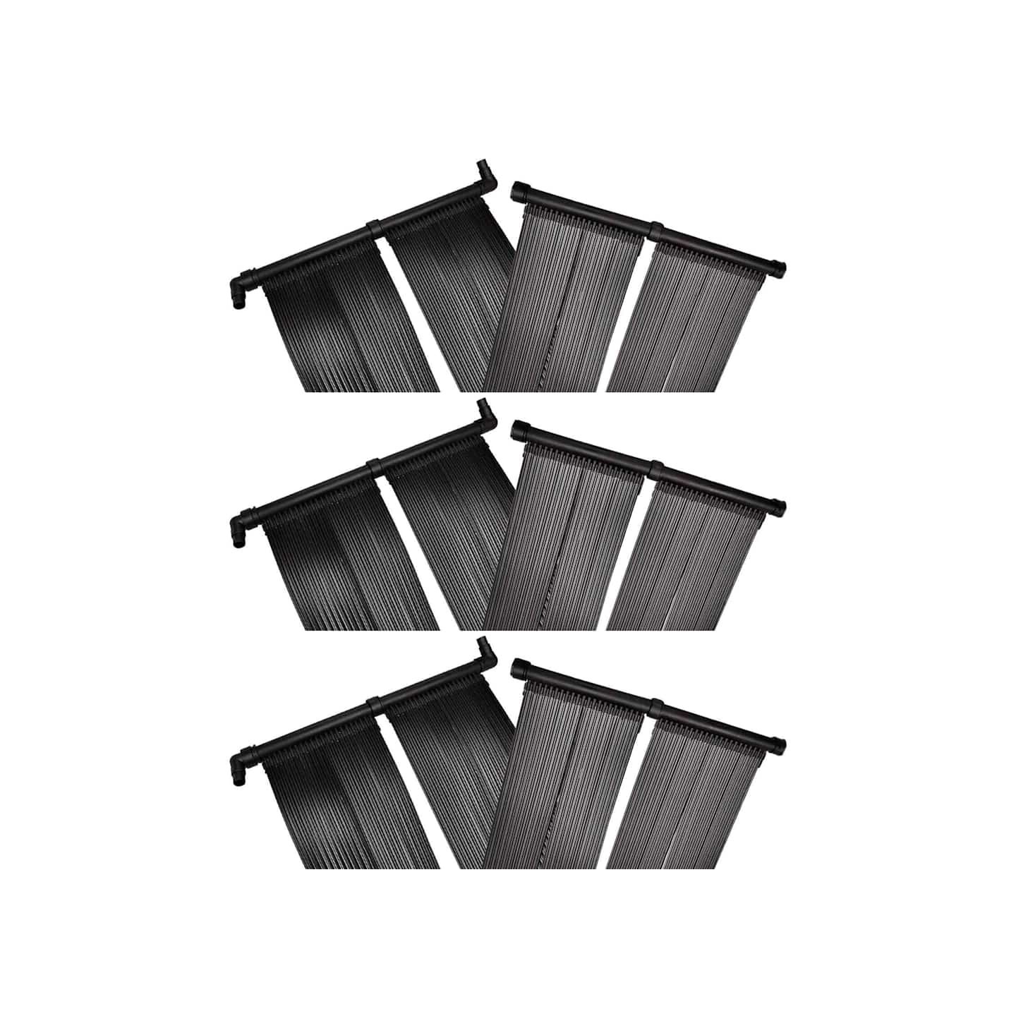 Panneaux solaires de chauffage de piscine 6 pcs 80x620 cm