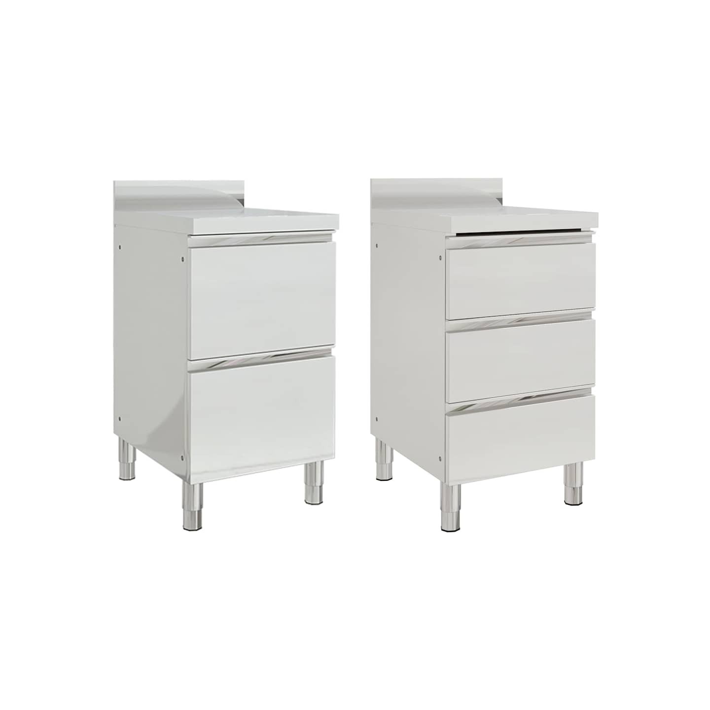 Armoires de cuisine commerciales 2 pcs 50x60x96 cm
