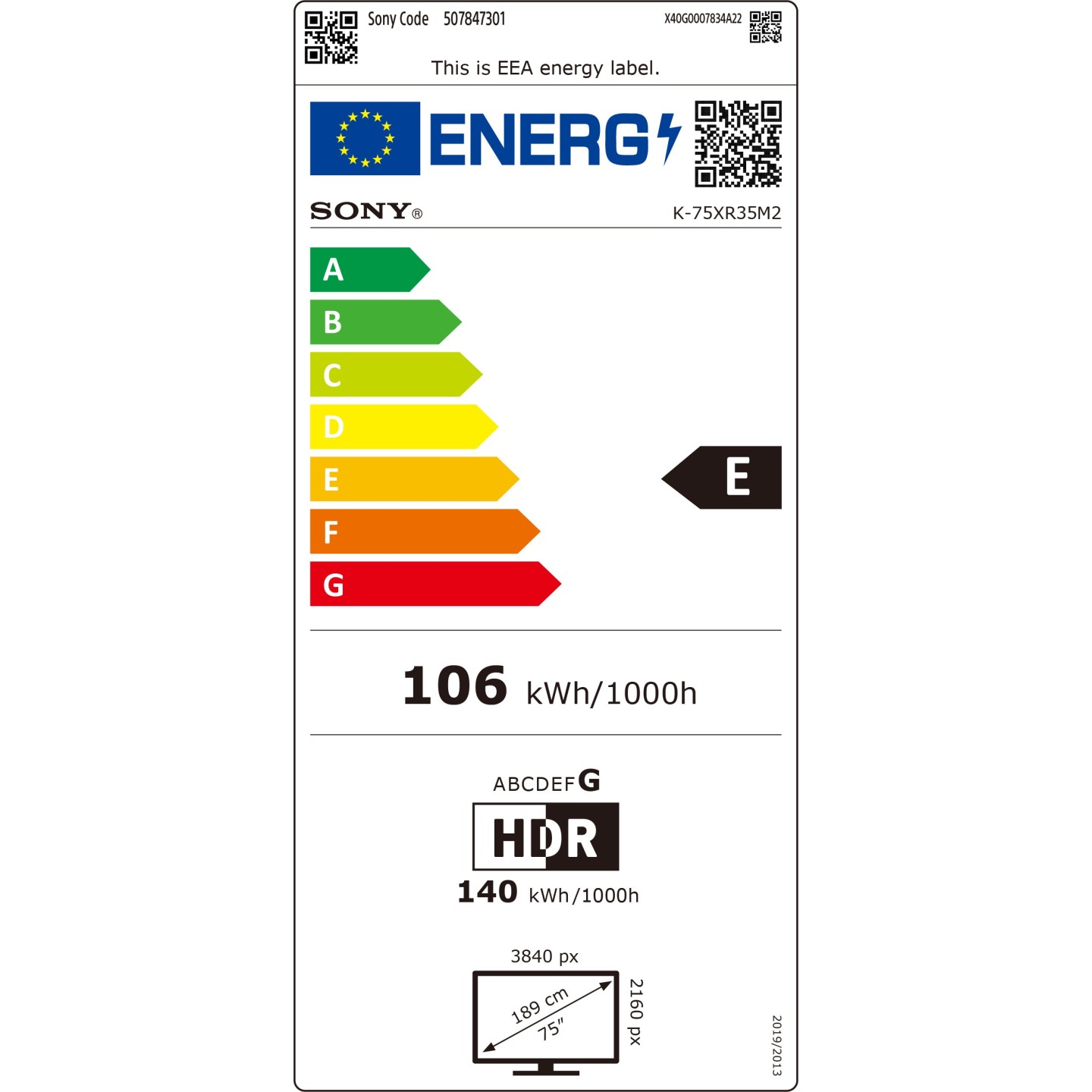 TV LED Sony BRAVIA 3 II K75XR35M2PB 75" 4K Google TV | Nimestore