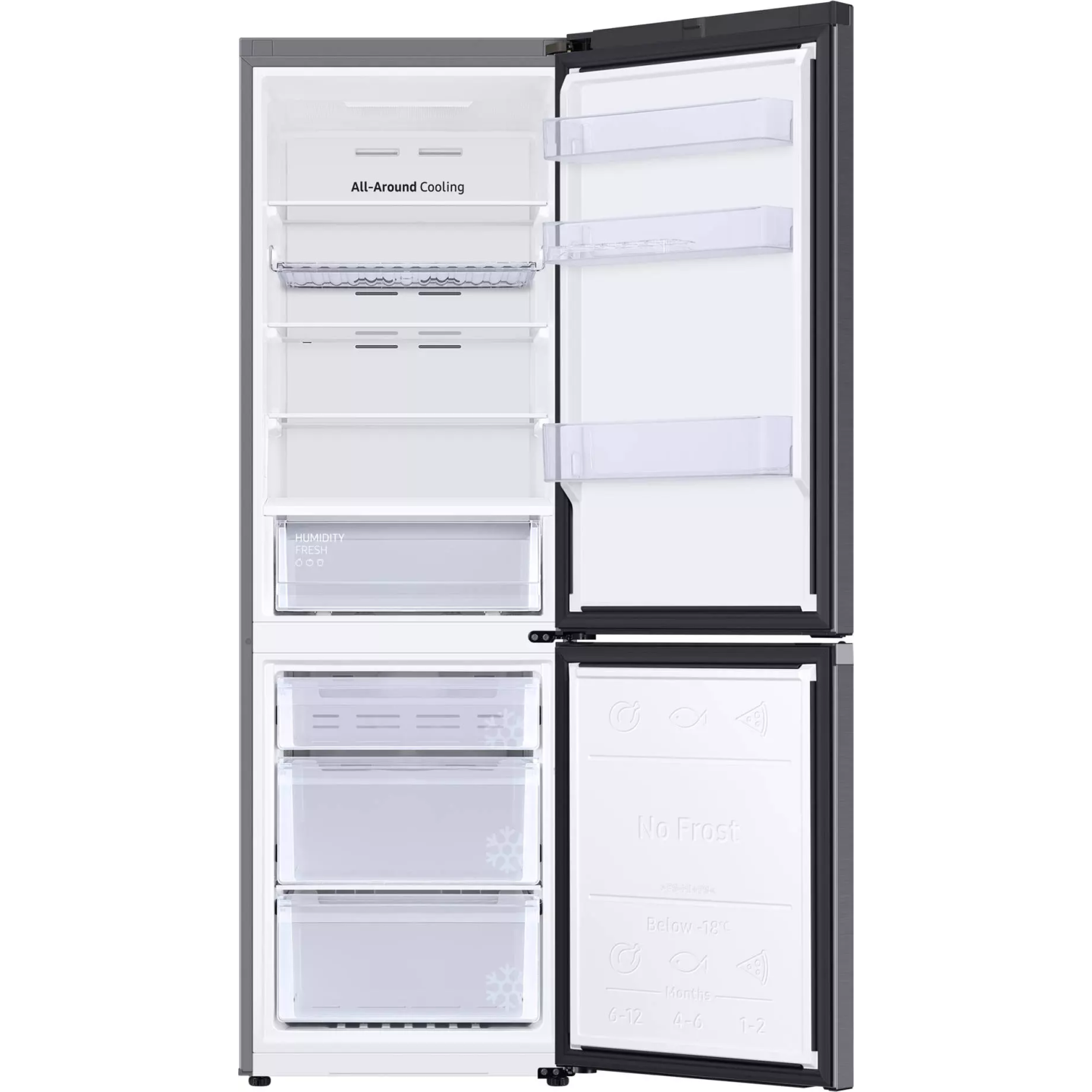 Frigo combiné Samsung RB34C602EB1 344 L noir carbone | Nimestore
