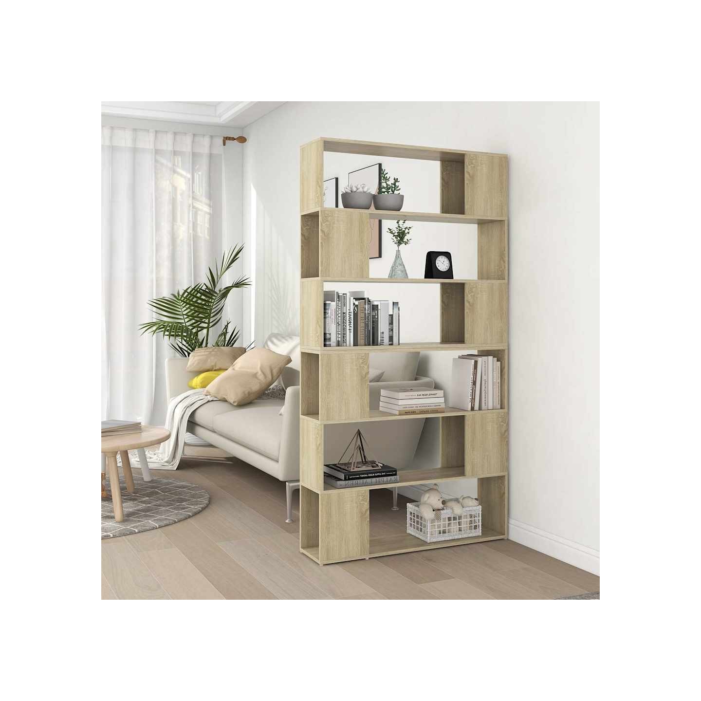 Bibliothèque/Séparateur de pièce Chêne Sonoma 100x24x188 cm