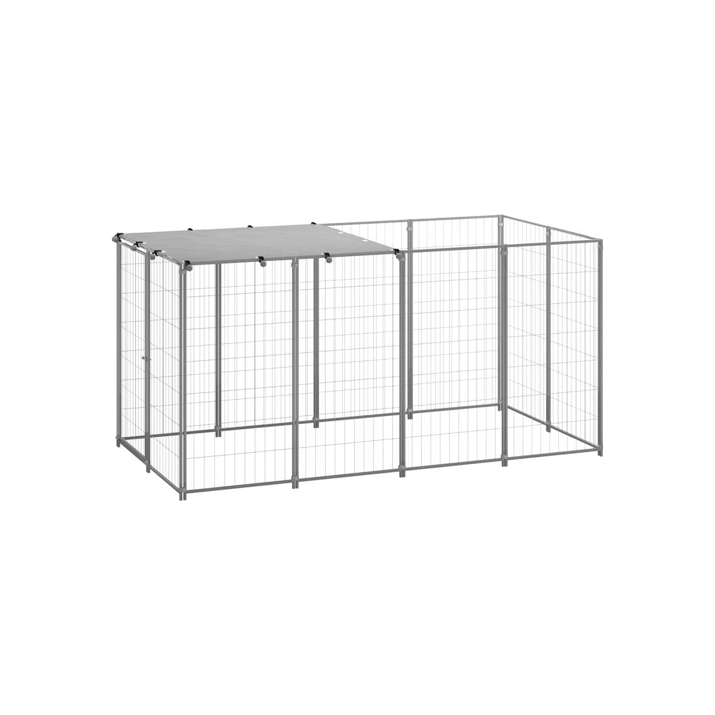Chenil Argenté 2,42 m² Acier