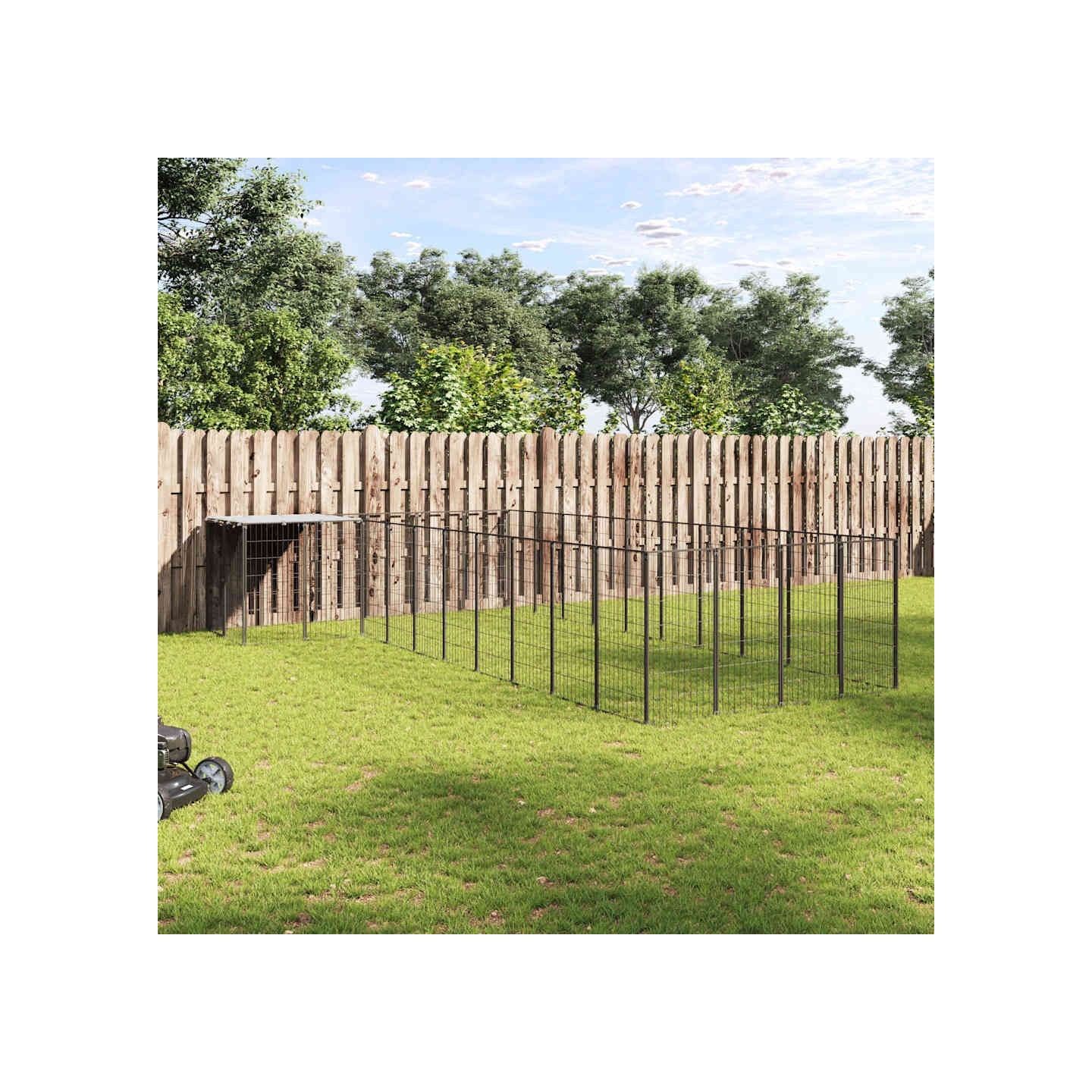 Chenil Noir 13,31 m² Acier
