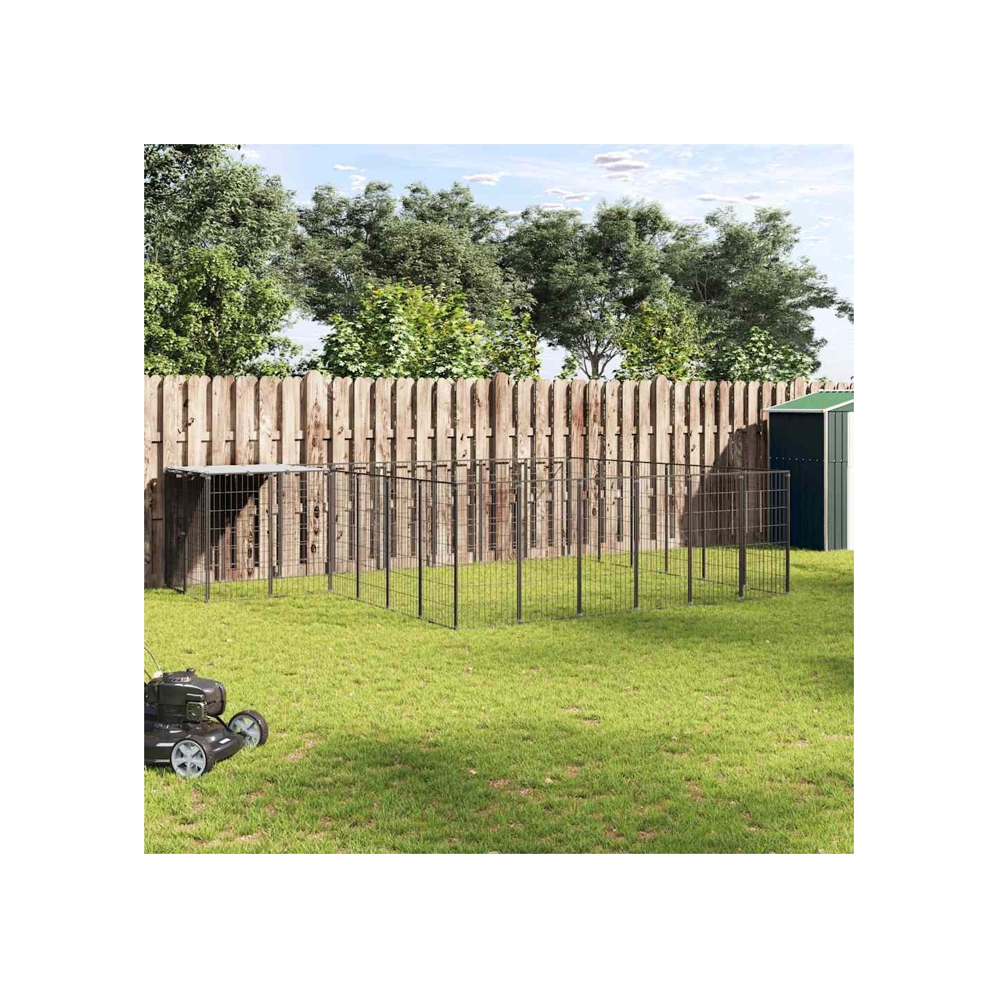 Chenil Noir 12,1 m² Acier