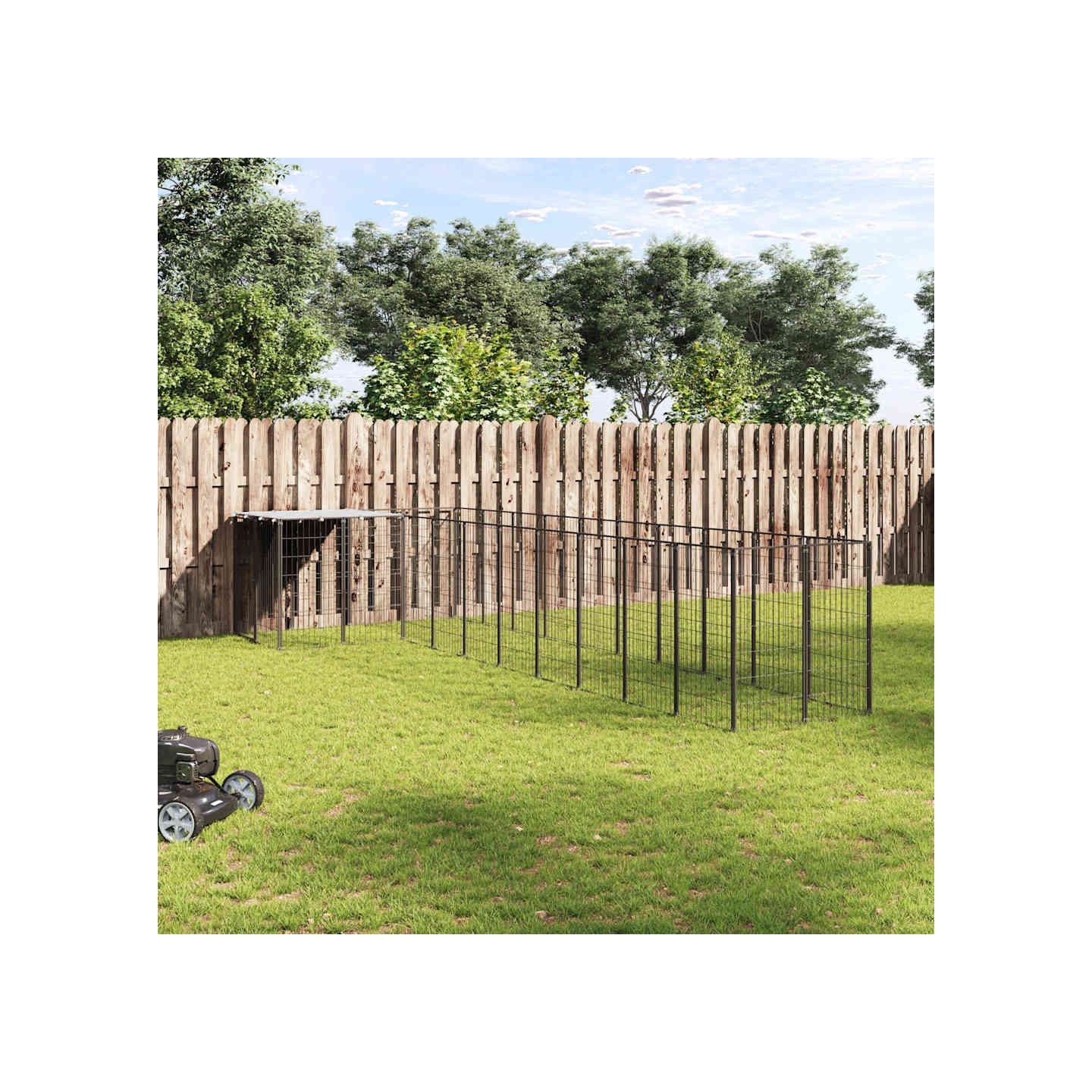 Chenil Noir 7,26 m² Acier