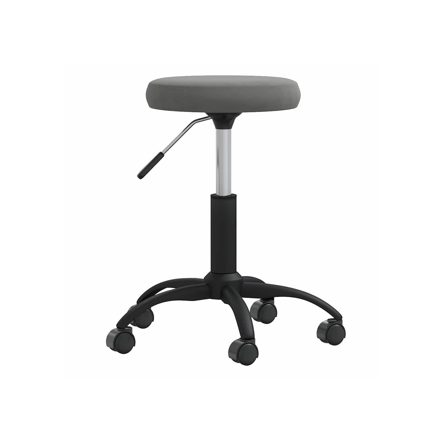 Chaise de salle à manger Gris foncé Velours