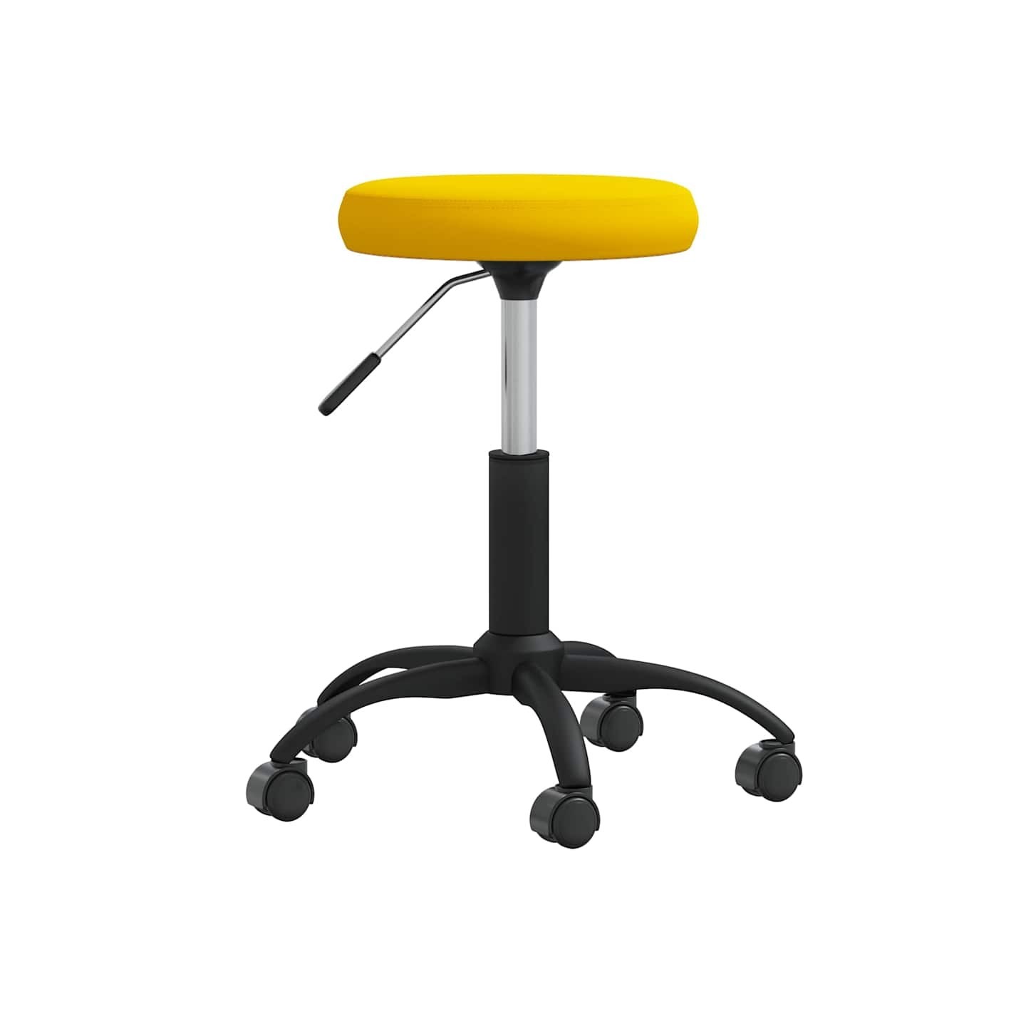 Chaise de salle à manger Jaune moutarde Velours