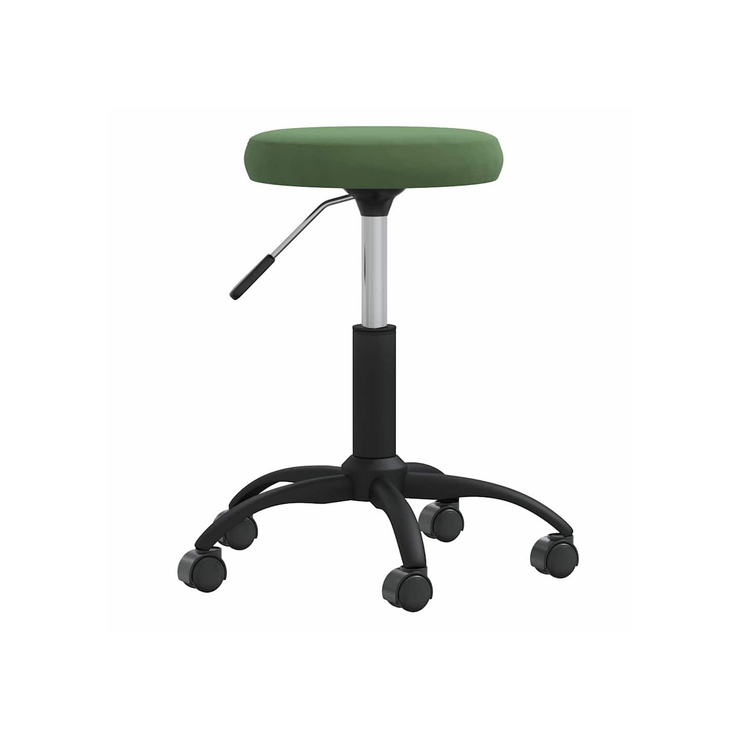 Chaise de salle à manger Vert foncé Velours