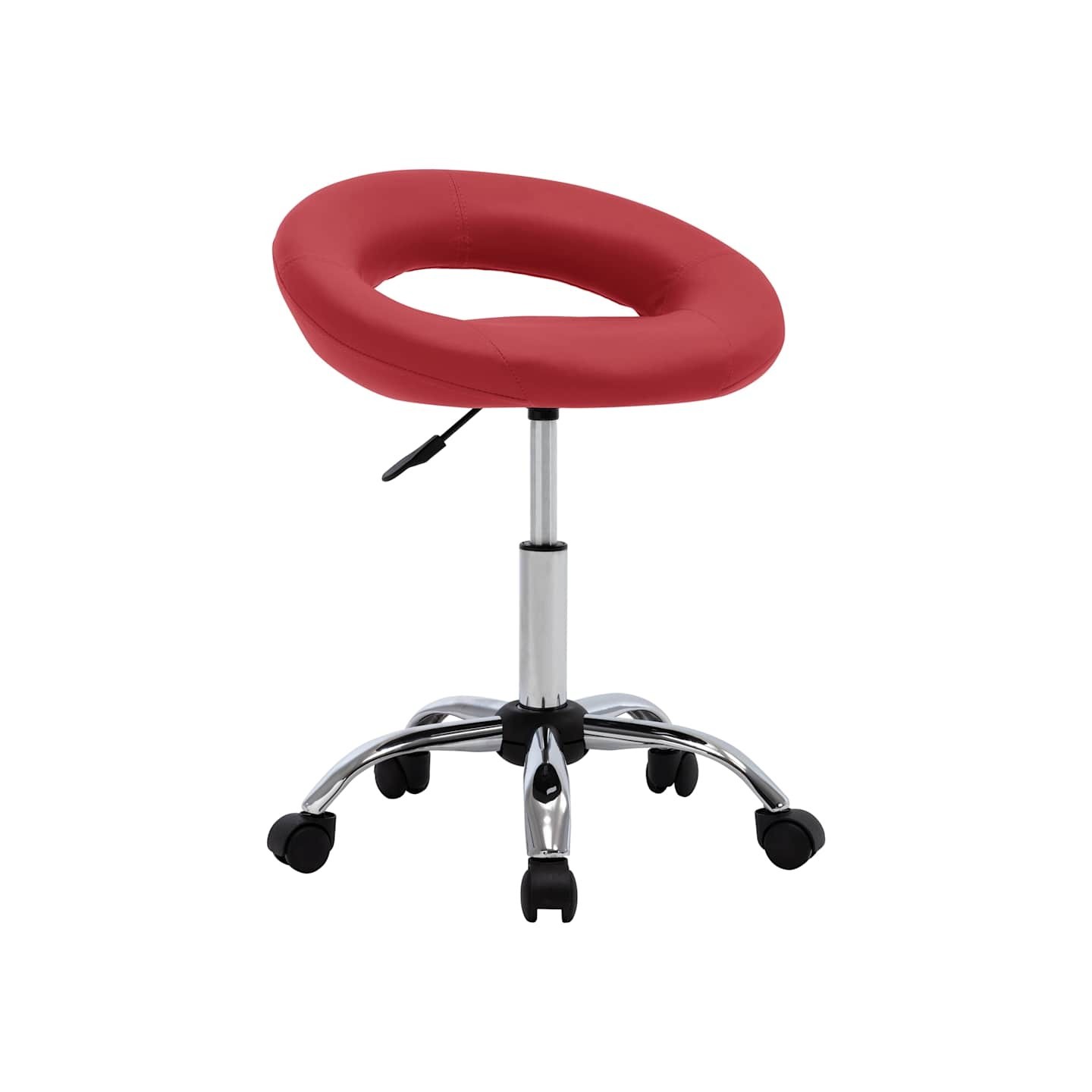 Chaise pivotante à dîner Rouge bordeaux Similicuir