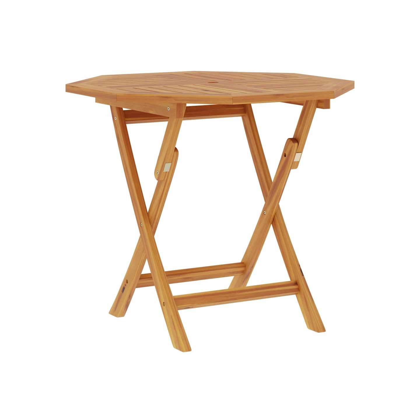 Table pliable de jardin 85x85x76 cm Bois de teck solide
