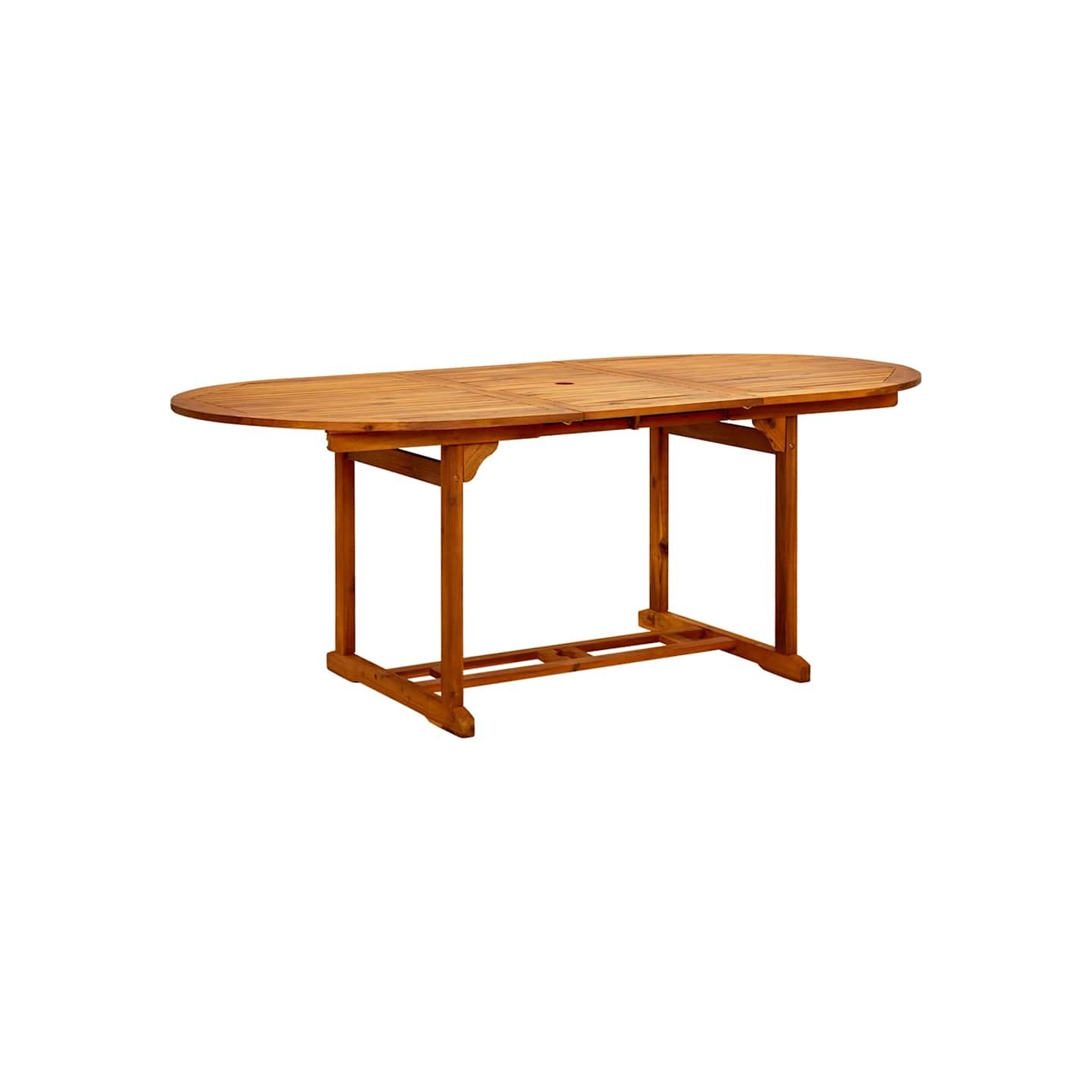 Table de jardin (150-200)x100x75 cm Bois d'acacia massif