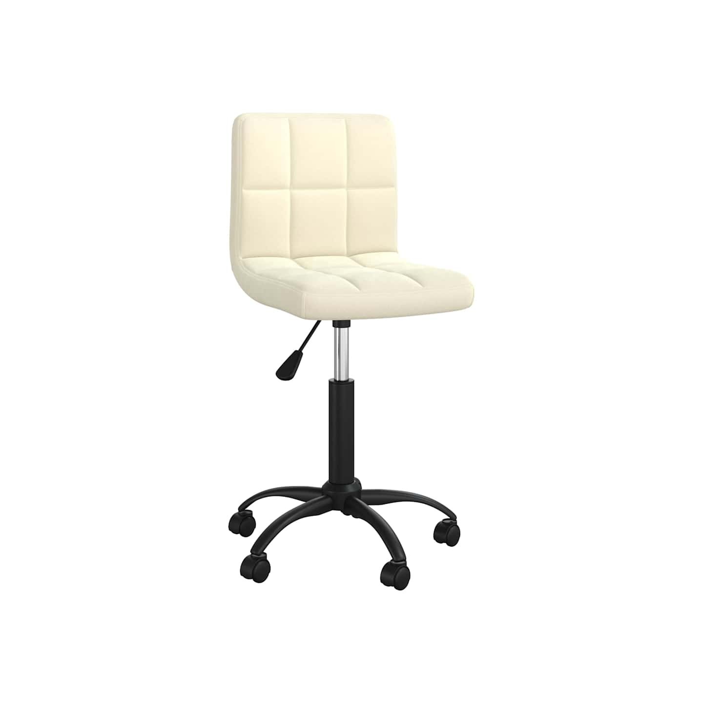 Chaise pivotante de salle à manger Crème Velours