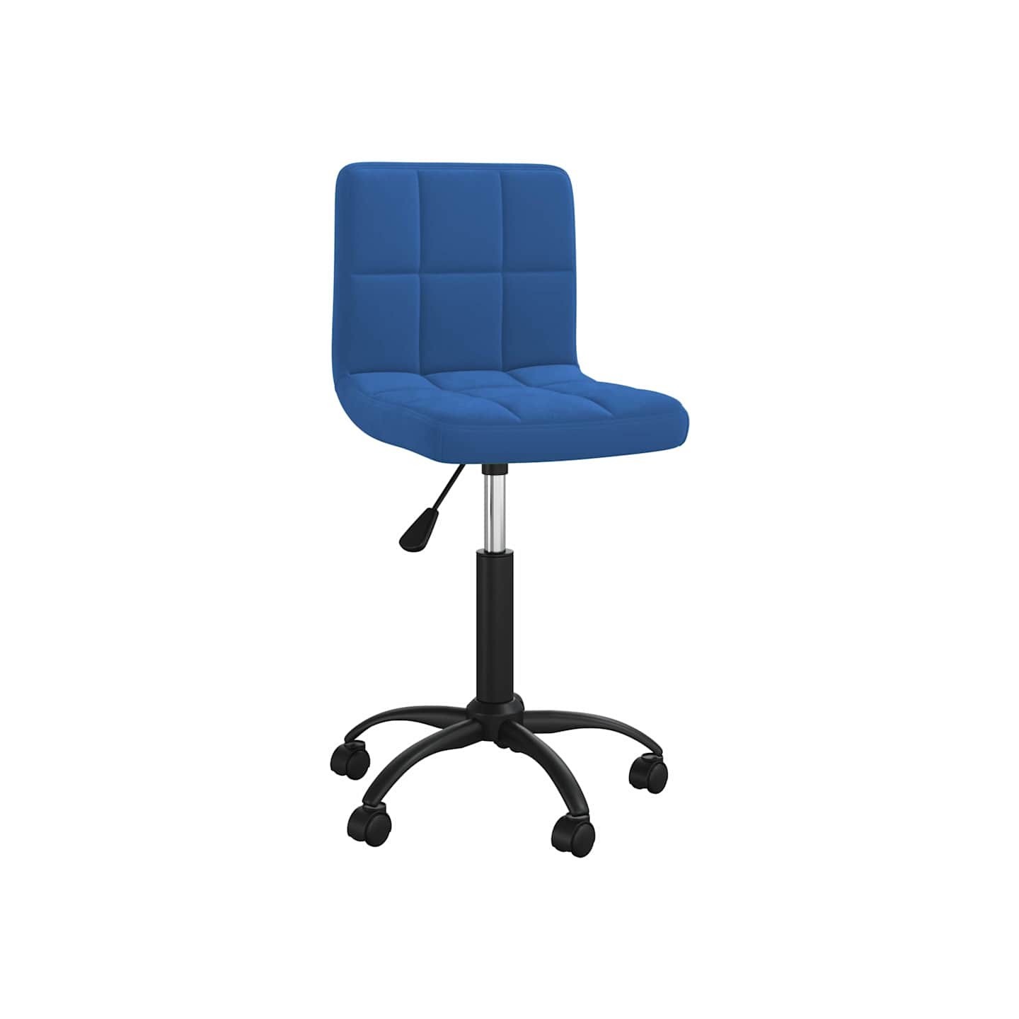Chaise pivotante de salle à manger Bleu Velours