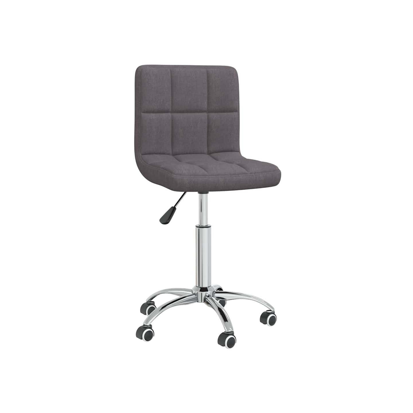 Chaise pivotante de salle à manger Taupe Tissu