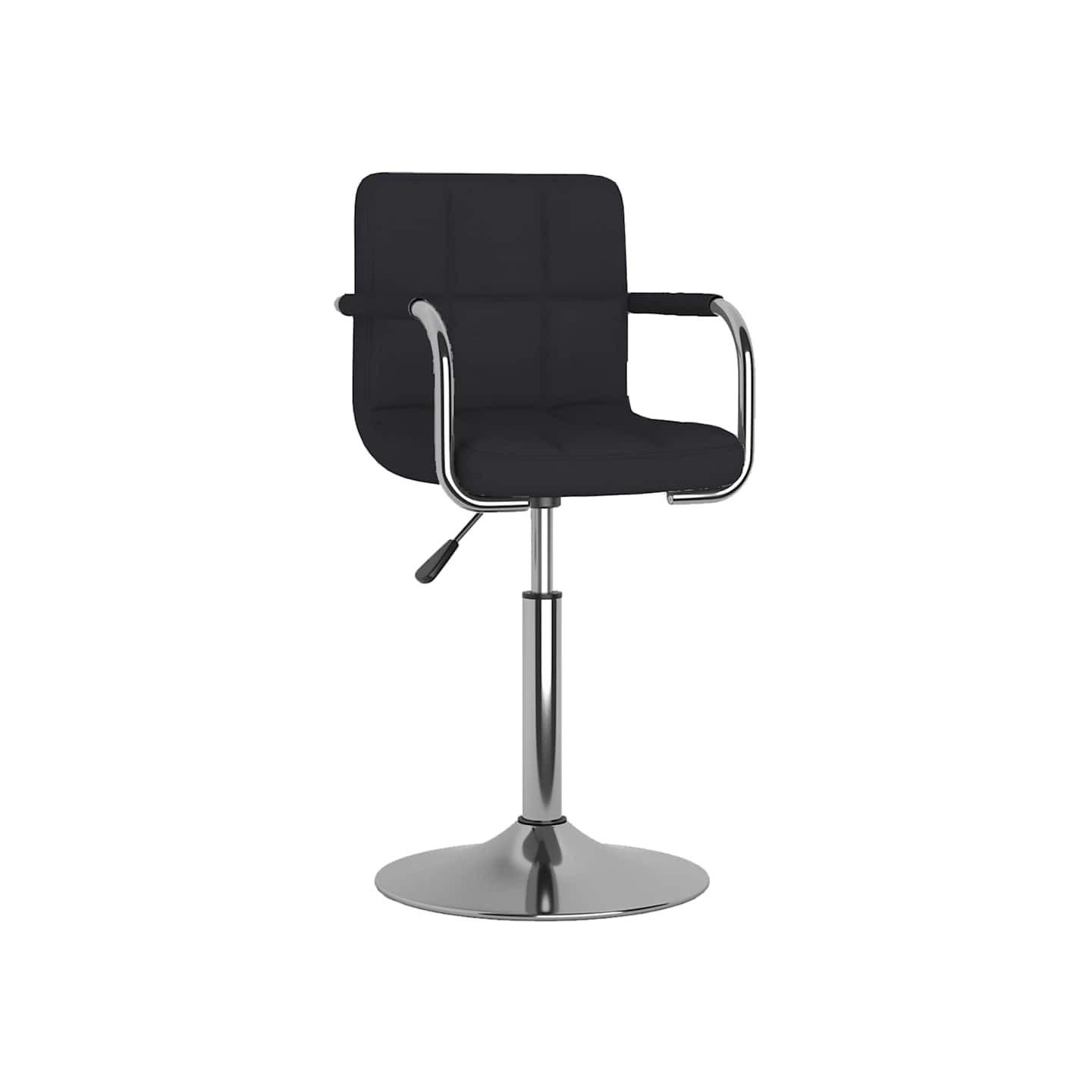 Chaise de salle à manger Tissu Noir