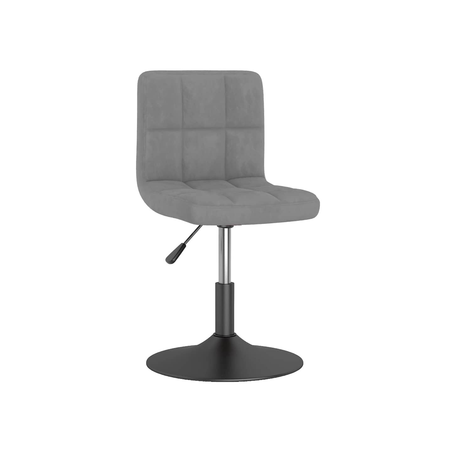 Chaise pivotante de salle à manger Gris clair Velours