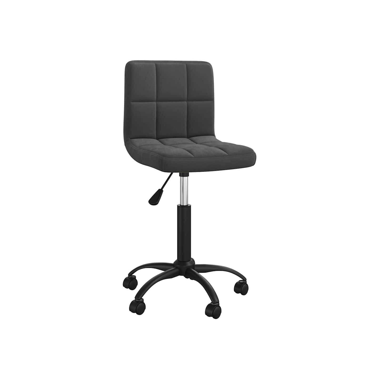 Chaise pivotante de salle à manger Noir Velours
