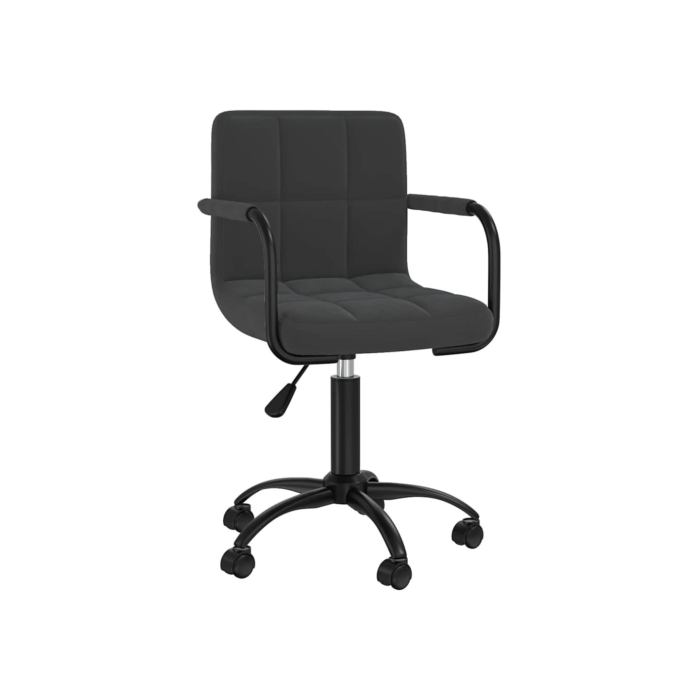 Chaise pivotante de salle à manger Noir Velours
