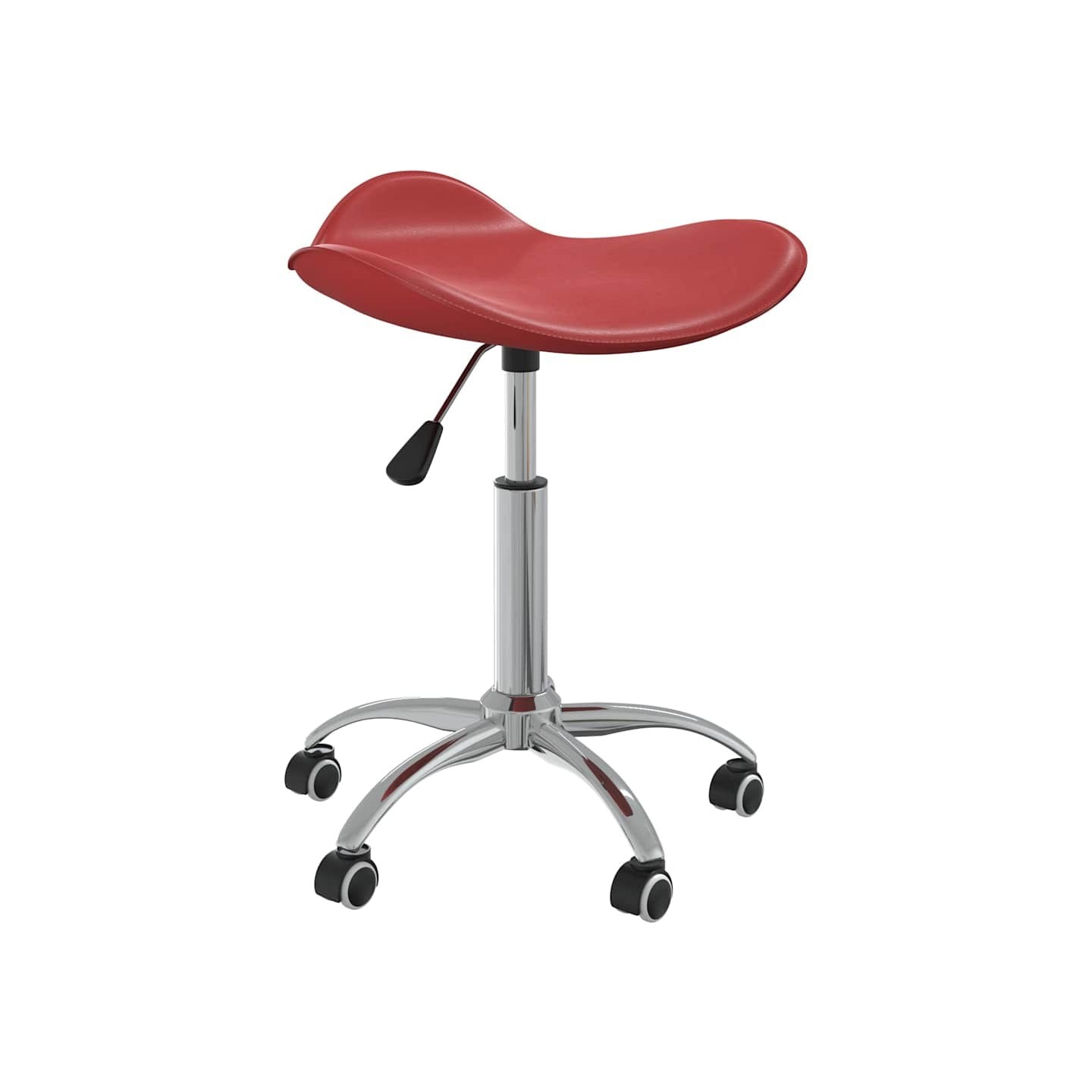 Chaise pivotante à dîner Rouge bordeaux Similicuir